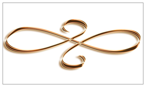 DNSEMP-C-601-CP-WT Copper Scroll White